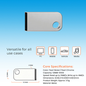 ベストセラー メタル<span class=keywords><strong>USB</strong></span>フラッシュドライブ 128MB-64GB ミニメモリースティック ペンドライブ PC、車、携帯電話、メディア用 プロモーションギフト - Product Image 3