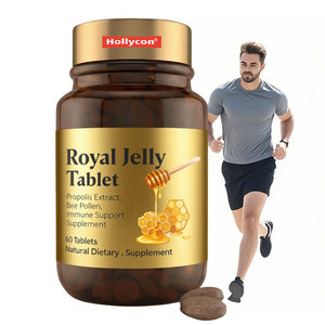 Ekstrak Propolis OEM Serbuk Sari Lebah Alami Ultra Murni Suplemen Imunitas Meningkatkan Energi Fokus Segar Keto <span class=keywords><strong>Paleo</strong></span> Royal Jelly Tablet - Product Image 1