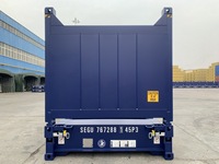 Conteneur de fret industriel de fabrication soignée, conteneur à plateforme pliable de 40 pieds HC pour charges lourdes