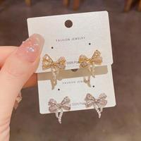 Boucles d'oreilles de luxe pour femmes Resoul, clous d'oreilles élégants en zircon en forme de nœud, bijoux fins, vente en gros