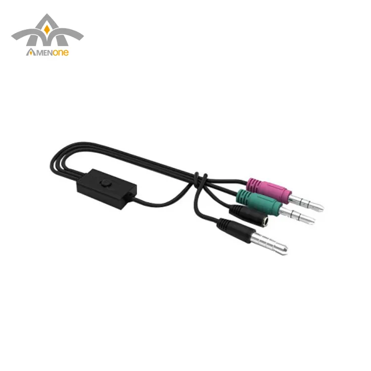 3 in 1 internet celebrity live broadcast special external sound cards earphone adapter cable audio cable