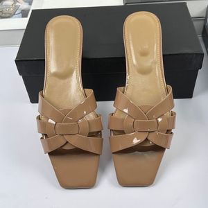 Mules Planos de Moda para Mujer, de Cuero Genuino, con Tira Tejida, Punta Abierta, Cómodos, Impermeables, Transpirables, para Uso Diario de Verano, de Diseñador - Product Image 6