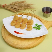 Snack de Camarones Congelados Gold Object, Camarones Crujientes Empanizados, Camarones Tipo Palomitas, Aperitivo de Mariscos Certificado BRC Halal para Catering y Hogar