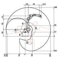 Manipulador Robótico de 6 Ejes de Alta Capacidad, Carga de 35 kg, Alcance de 1803 mm, Caja de Cambios Controlada por PLC, Motor Servoeléctrico para Uso Industrial