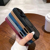 Funda Magnética de Lujo con Acabado Mate y Textura de Piel para iPhone 17 16 Pro Max, con Protección para la Lente de la Cámara, Venta al Por Mayor