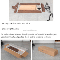 Barras Suecas de Gimnasia, Escalera de Pared, Barra de Dominadas Ajustable de Madera, Equipo de Gimnasio en Casa para Fitness y Fisioterapia