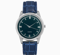 Montre-bracelet de luxe simple pour homme, analogique à quartz, cadran noir, boîtier doré, bracelet en cuir véritable