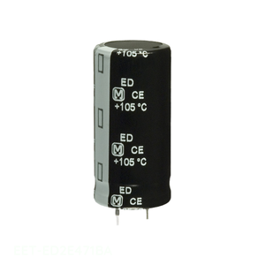 Condensateur à montage traversant EET-ED2E471BA, 470 µF, 20 %, 250 V, en aluminium, à connecteurs SNAP TH, Distributeur agréé - Product Image 1