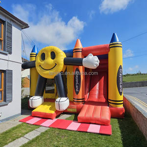 パーティーレンタルインフレータブルバウンスハウス新デザインクレヨン弾む城商業Hupfburgキッズパーティー - Product Image 3