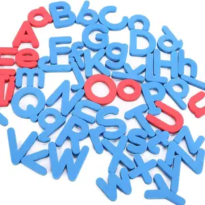 Imán de nevera con letras del alfabeto magnético EVA para enseñar y jugar para niños