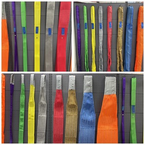 100% ポリエステルマルチレッグウェビングスリングリフティングスリング、フック付きリフティンググッド - Product Image 5