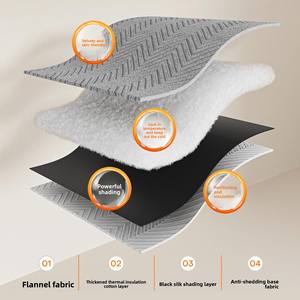 Rideau de porte thermique DaiRui en flanelle épaisse, séparateur de pièce <span class=keywords><strong>pour</strong></span> l'intimité, protection contre le vent froid, économie d'énergie AC, gris - Product Image 3