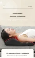 Nouvel oreiller de massage multifonctionnel sans fil avec télécommande et contrôle de la minuterie pour les épaules, le cou, le bas du dos, la taille et le corps entier