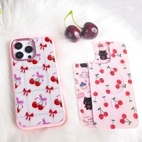 Coque de téléphone à panneau arrière magnétique remplaçable pour Iphone17/17pro/17promax/17air avec la dorure colorée rouge cerise rose