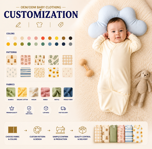 Combinaison bébé en bambou certifiée OEKO-TEX, écologique, hypoallergénique, non toxique, pour nouveau-né, en provenance du Vietnam - Product Image 4