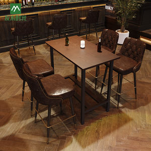 Sgabelli da Bar in Stile Retrò Americano Adatti per Caffè, Bar <span class=keywords><strong>e</strong></span> Pub Commerciali, Set di Tavoli <span class=keywords><strong>e</strong></span> Sedie - Product Image 4