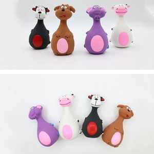 Nouveau jouet interactif pour chien en forme d'animal, brosse à dents pour chiot, jouet à mâcher en TPR pour chiens agressifs, jouet couineur pour animaux de compagnie - Product Image 6