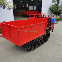 Véhicule de transport chenillé à bas prix et grande capacité pour la construction en béton, avec moteur de pompe 400 kg, facile à utiliser, faible coût