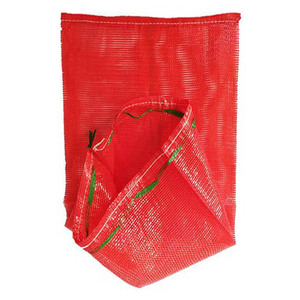 Red Color 25kg PP Mesh Sack with Hot Stamping for Fruits Vegetables Egg & Seafood Packing - Product Image 5