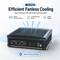 Mini PC Compacto Silencioso con Doble Pantalla, LAN, USB, COM y Audio para Controlador de Kiosco Gateway, Compatible con Windows y Linux