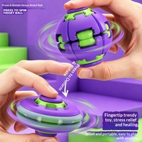 Toupie lumineuse 3D imprimée en plastique, jouet de bureau coloré pour jeunes, anti-stress, cadeau éducatif, objet de décoration