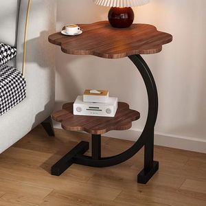 Ánh sáng sang trọng hai lớp bên một vài phòng khách Bàn cà phê mini hiện đại đầu giường bên tủ đơn giản Kệ di chuyển bàn - Product Image 5
