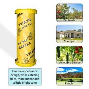 Trampa para Avispas para Exteriores, No Tóxica, Reutilizable, Atrapa Abejas con Diseño Impermeable para Colgar, Suministros de Jardín, Control de Insectos y Plagas - Product Image 5