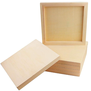 <strong>Wood</strong> <strong>Panel</strong> Boards, <strong>Unfinished</strong> Wooden Canvas <strong>Panels</strong> Boards for Painting, Drawing, Canvas. DIY Crafts Projects, Arts Use with Oils - Product Image 1