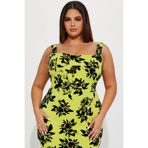 Vestido Casual de Mujer con Cuello Cuadrado Asimétrico, de Terciopelo, Personalizado, de Alta Calidad, Fabricado por OEM - Product Image 4