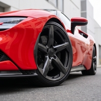 Jantes forgées Bku pour Ferrari SF90 Spider 296 GTB GT3 GTS 812 Competizione 20 21 pouces, jantes en alliage personnalisées en fibre de carbone 5X114.3