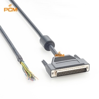 Câble série DB37 mâle vers fil ouvert (pigtail) D-Sub 37 broches pour communication DCE DTE RS232, contrôle industriel, signal PLC CNC