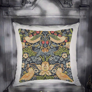 Fodera per Cuscino Personalizzabile in Cotone e Lino con Stampa William Morris, Antibatterica, per Salotti di Casa e Hotel - Product Image 3