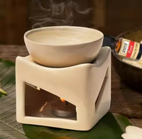 Lampe à huile en céramique artisanale, diffuseur d'huiles essentielles parfumées pour la maison, le bureau et la chambre, technique religieuse
