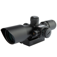 Lunette de visée OEM 2.5-10x40 avec éclairage rouge et vert et laser rouge intégré - Lunettes de chasse avec lentille verte