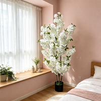 Nordische Hochzeitsdekoration & Zubehör Lebensechter Künstlicher Kirschblütenbaum Künstliche Sakura-Blumen Innenraum Blumenarrangements