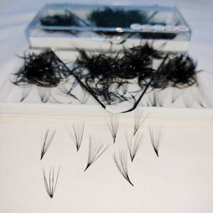 Extensiones de Pestañas de Volumen Completo de Pelo Sintético Pre-fabricadas Personalizadas, 500 Fans, Fácil Aplicación, Empaque para Belleza de Vietnam - Product Image 3