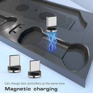 แท่นทำความเย็น PS5 พร้อมแท่นชาร์จคอนโทรลเลอร์ 3 พอร์ต USB พัดลมระบายความร้อนอเนกประสงค์สำหรับคอนโซล PS5 - Product Image 4