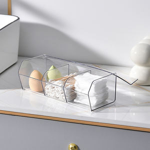 Organizador de almacenamiento de cápsulas de café transparente 3 compartimentos organizador de estación de barra de café Compatible <span class=keywords><strong>con</strong></span> cápsula de café - Product Image 4