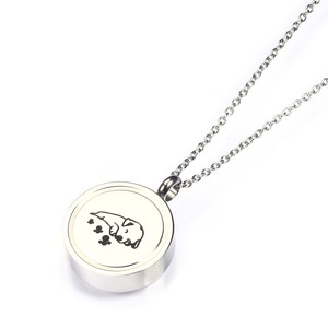 Energinox Melingkar Beberapa Kremasi Perhiasan Personalisasi Hewan Peliharaan Anjing Cetak Abu Stainless Steel Pet Guci Kalung - Product Image 5