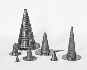 stainless steel 304 cone strainer in pointed cone shape/witches