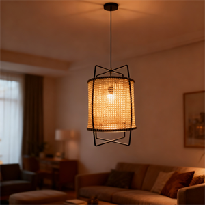 Modern Lampshade Pendant Led Ceiling <strong>Bamboo</strong> <strong>Light</strong> Rattan Indoor Hanging <strong>Lights</strong> Fixture Pendant Lamp <strong>Light</strong> - Product Image 2