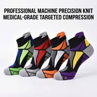 Chaussettes de compression personnalisées, bas de compression antidérapants en maille, pour marathon, randonnée, antimicrobiens, performance, logo OEM imprimé, unisexe