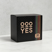 Boîte d'expédition personnalisée en gros pour le commerce électronique, boîte en papier noir avec impression dorée pour l'emballage de petits produits