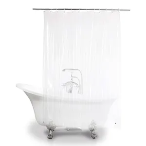 PEVA Lightweight Plastic Shower Liner Wasserdichter klarer Dusch vorhang für Badezimmer