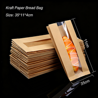 Sac en papier kraft étanche à l'humidité pour emballage de thé avec fenêtre transparente le sac de cuisson au café