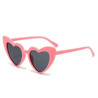 Gafas de Sol Infantiles UV400 de Moda, con Forma de Corazón, en Rosa, Azul, Dorado y Rojo, Gafas de Diseño Personalizadas para Bebés, Niños y Niñas, Venta al Por Mayor
