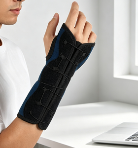 อุปกรณ์พยุงข้อมือแบบ Carpal Tunnel สำหรับรักษาอาการปวดข้อมือ บรรเทาอาการปวดจากโรคข้ออักเสบและเอ็นอักเสบ พร้อมแผ่นรองฝ่ามือแบบ 3D Air Mesh และระบบปิดแบบ Hook and Loop - Product Image 2