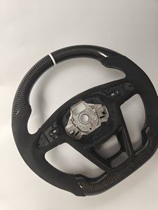 <span class=keywords><strong>Volant</strong></span> de direction en cuir carbone DIY avec palettes de changement de vitesse de style sportif pour <span class=keywords><strong>volant</strong></span> de direction en carbone SEAT - Product Image 6