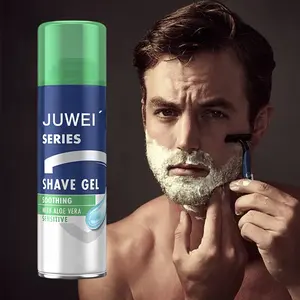 500ml natural barba refrescante fragrância, suavizante homem gel barbeador refrescante