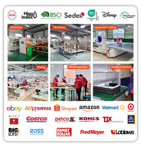 Etrip Pet - Lit orthopédique pour animaux de compagnie, personnalisable, lavable, en tissu bouclé imperméable, avec mousse à mémoire de forme, lit de luxe pour chiens de grande taille - Product Image 5